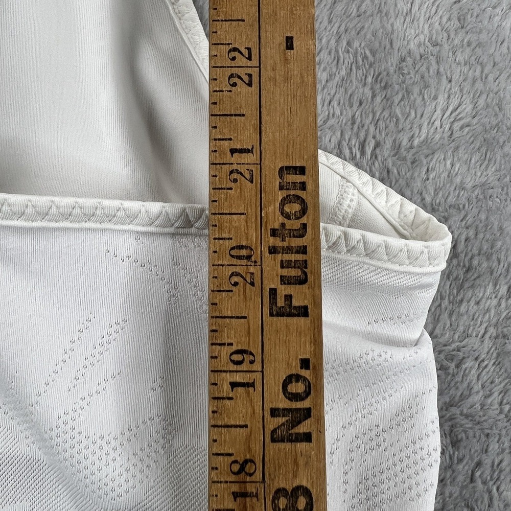 New Balance Pleated Mesh Racerback Tennis Dress M White WD71404 Athletic Golf - Picture 10 of 11